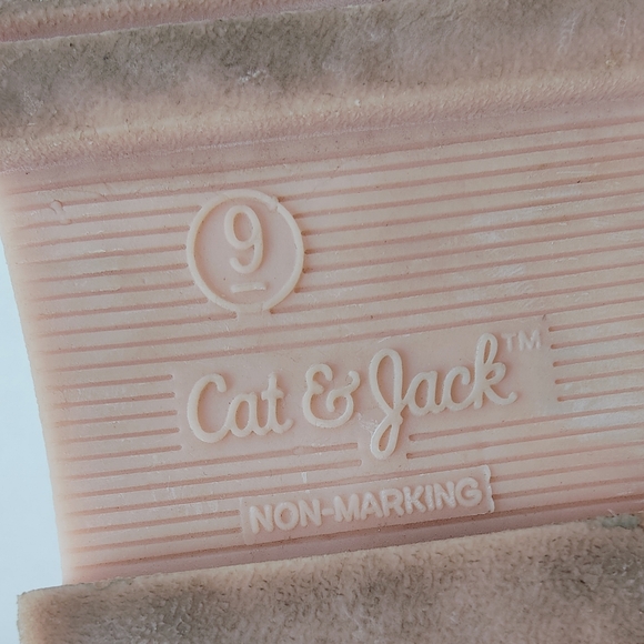 Cat & Jack Toddler Girls' Amaya Lace Up Side Zip Boots, Sz 9 - Picture 10 of 11